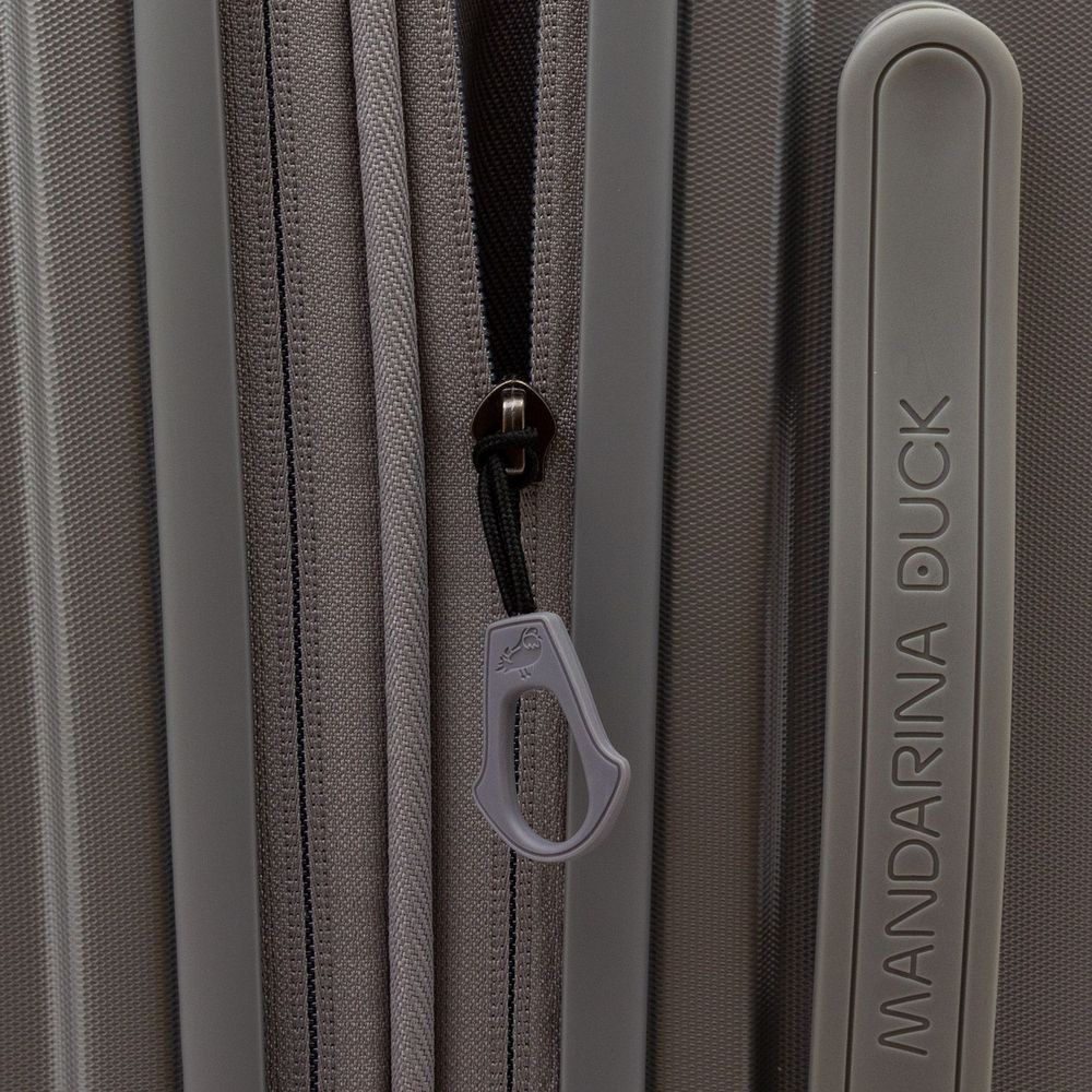Чемодан Logoduck L, серебристый — изображение 9