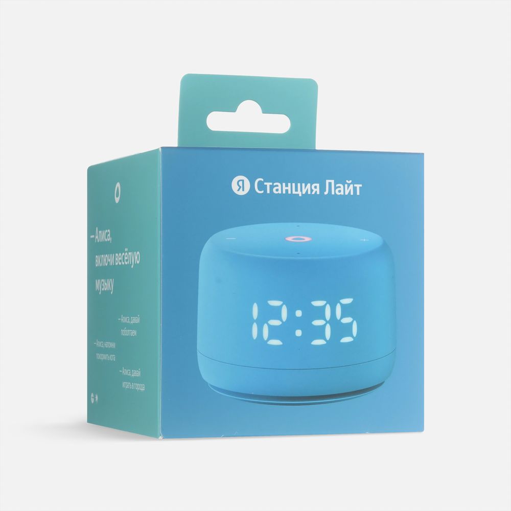 Умная колонка «Яндекс Станция Лайт 2», синяя — изображение 6