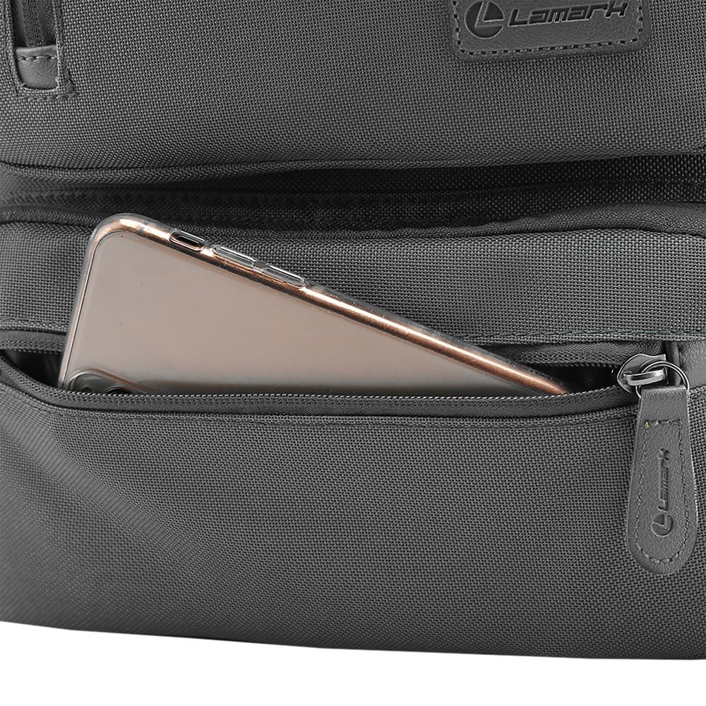 Рюкзак для ноутбука B175, светло-серый — изображение 10