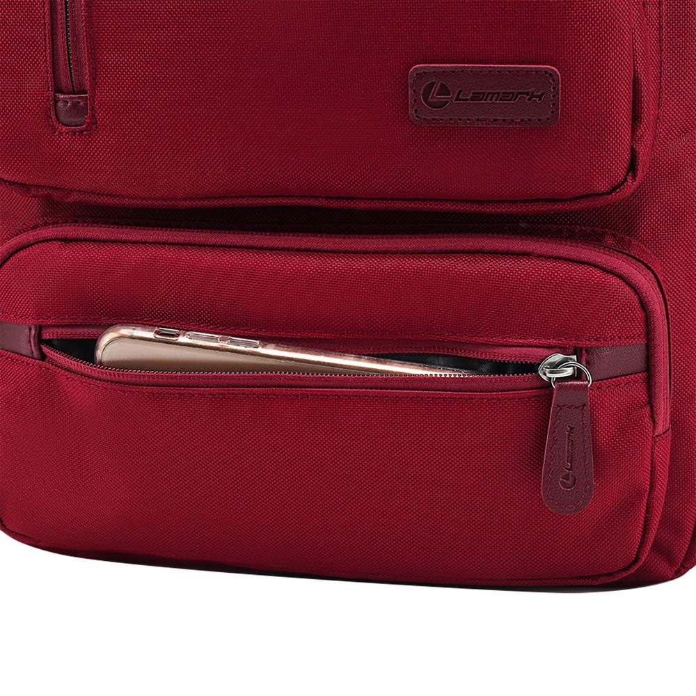 Рюкзак для ноутбука B175, бордовый — изображение 15