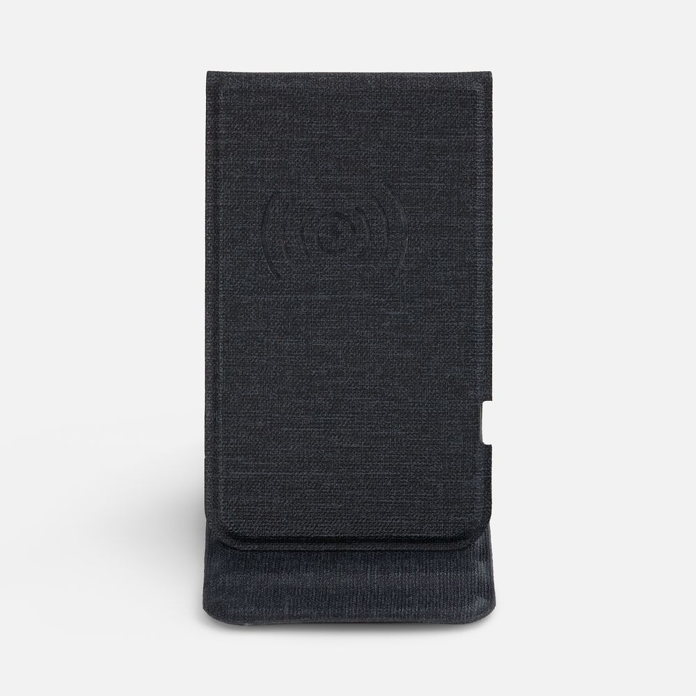 Подставка для смартфона с беспроводной зарядкой Kickstand, серая — изображение 4