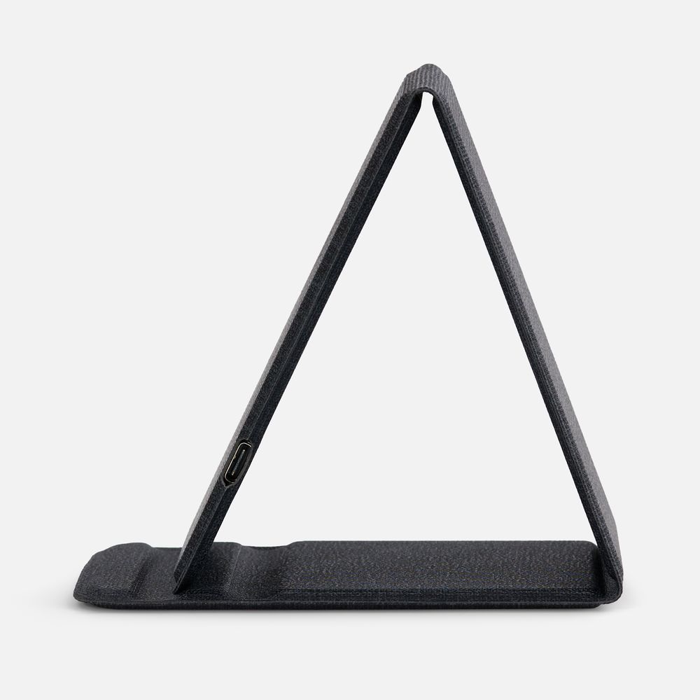 Подставка для смартфона с беспроводной зарядкой Kickstand, серая — изображение 6