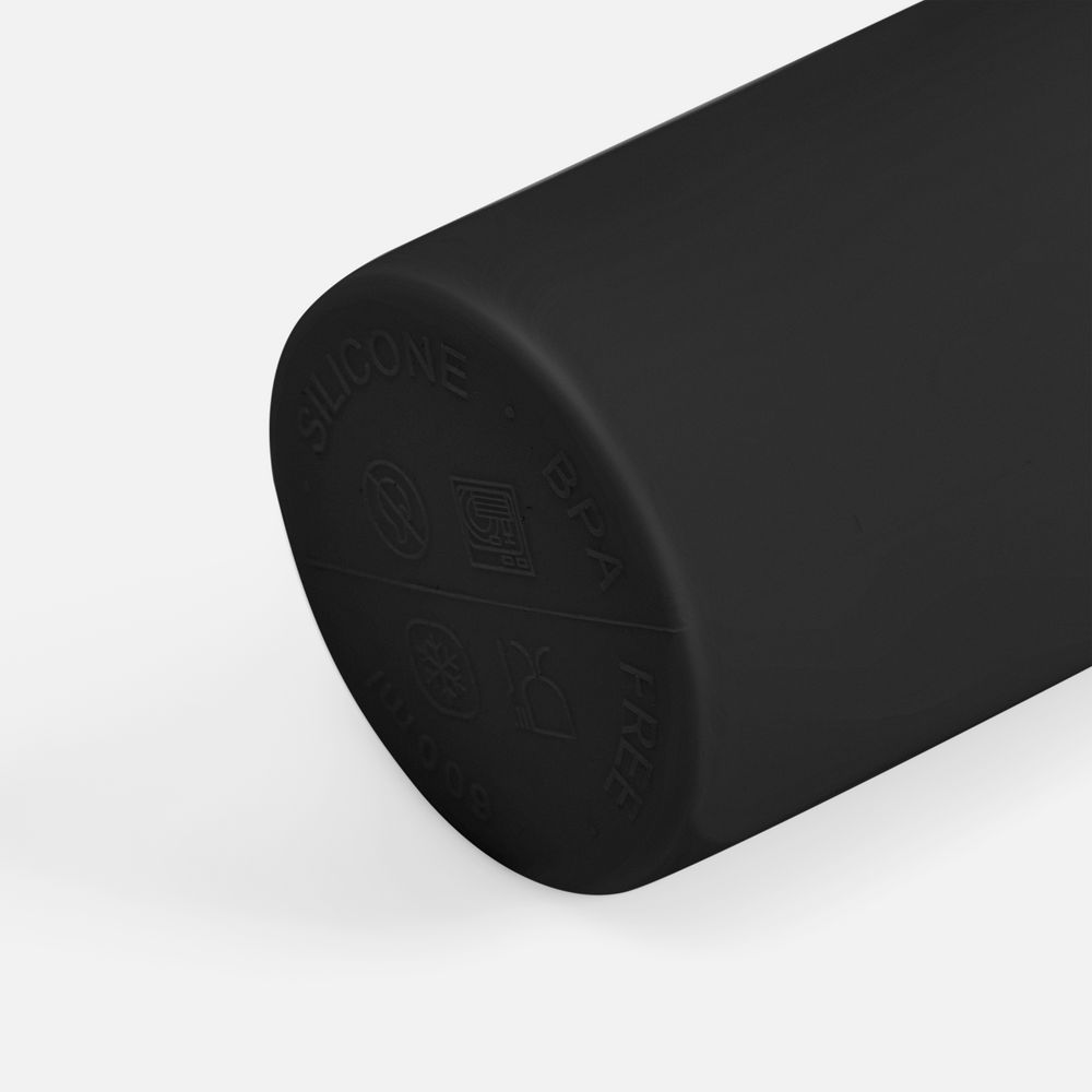 Складная бутылка для воды Langfossen, черная — изображение 6