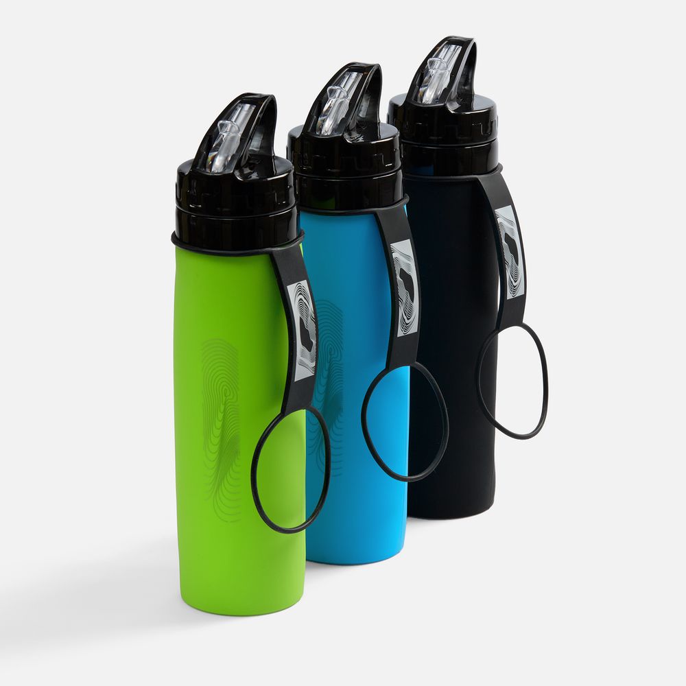 Складная бутылка для воды Langfossen, черная — изображение 10