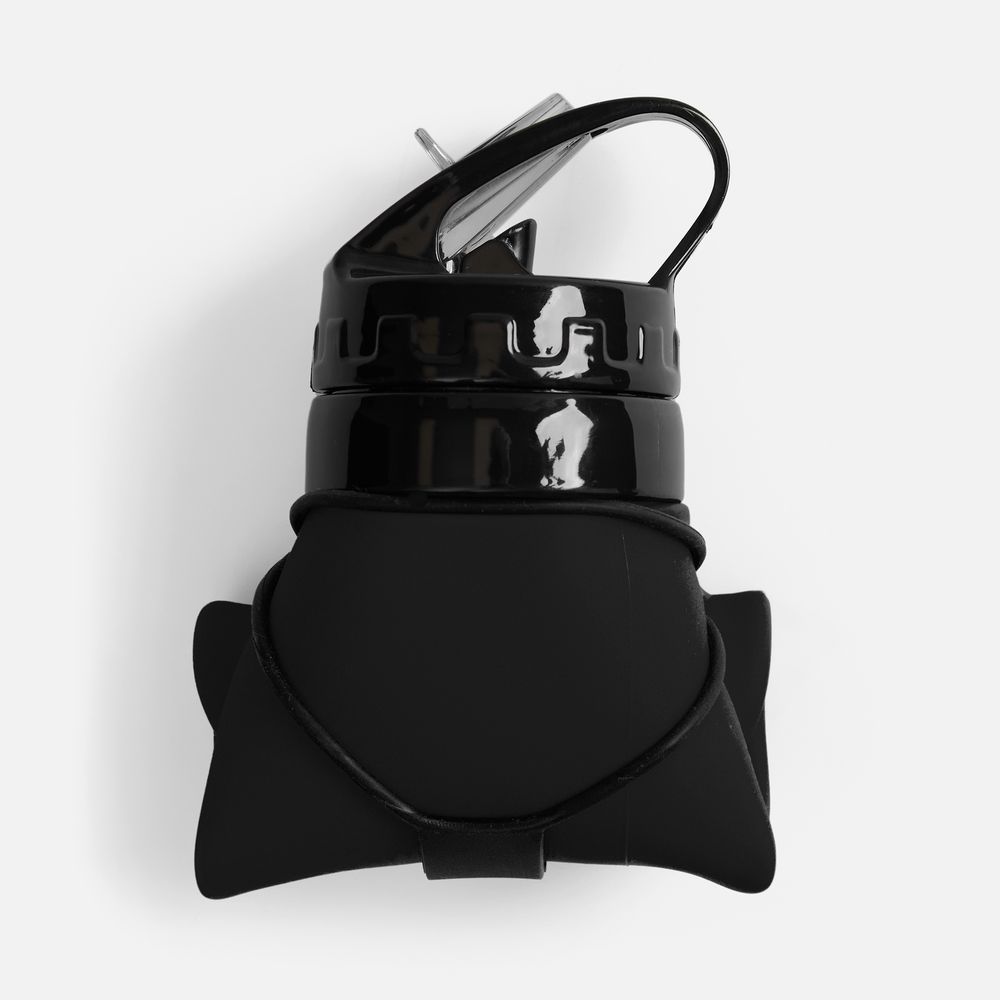 Складная бутылка для воды Langfossen, черная — изображение 3