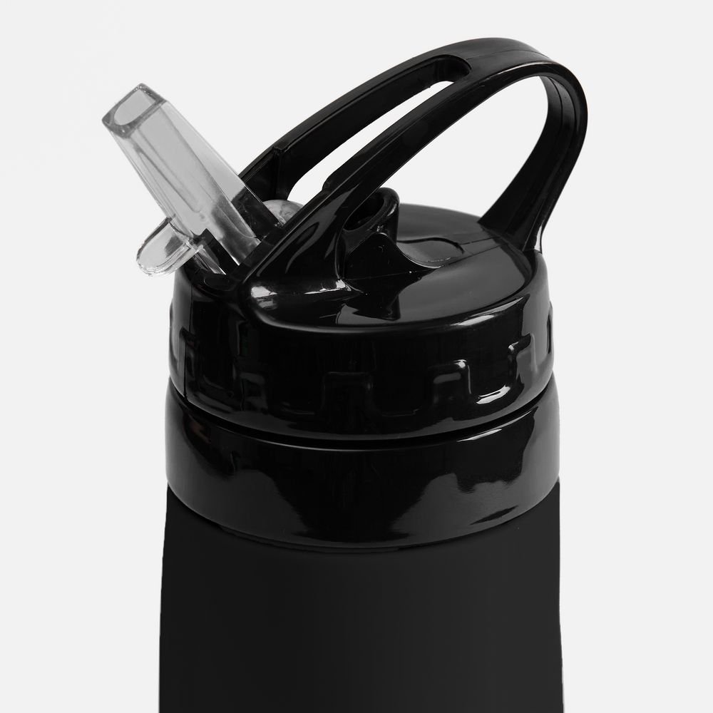 Складная бутылка для воды Langfossen, черная — изображение 5