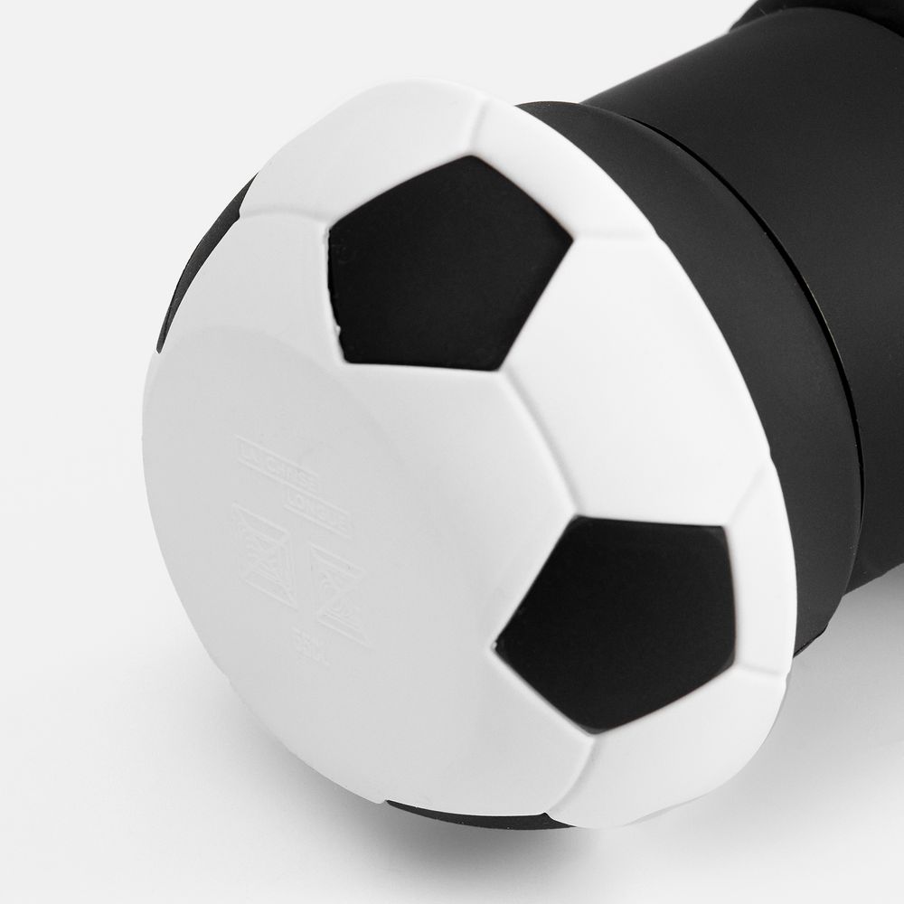 Складная бутылка для воды Football Flex, белая с черным — изображение 6