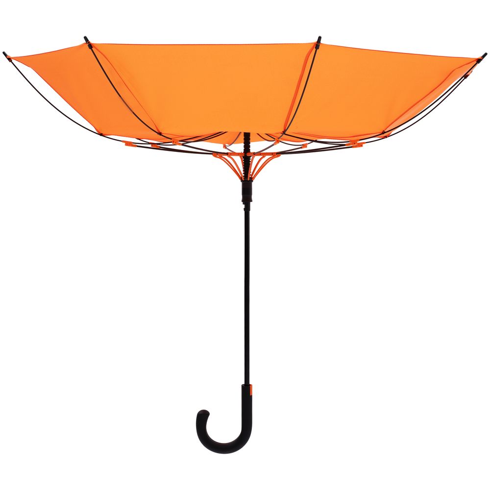 Зонт-трость Undercolor с цветными спицами, оранжевый — изображение 4