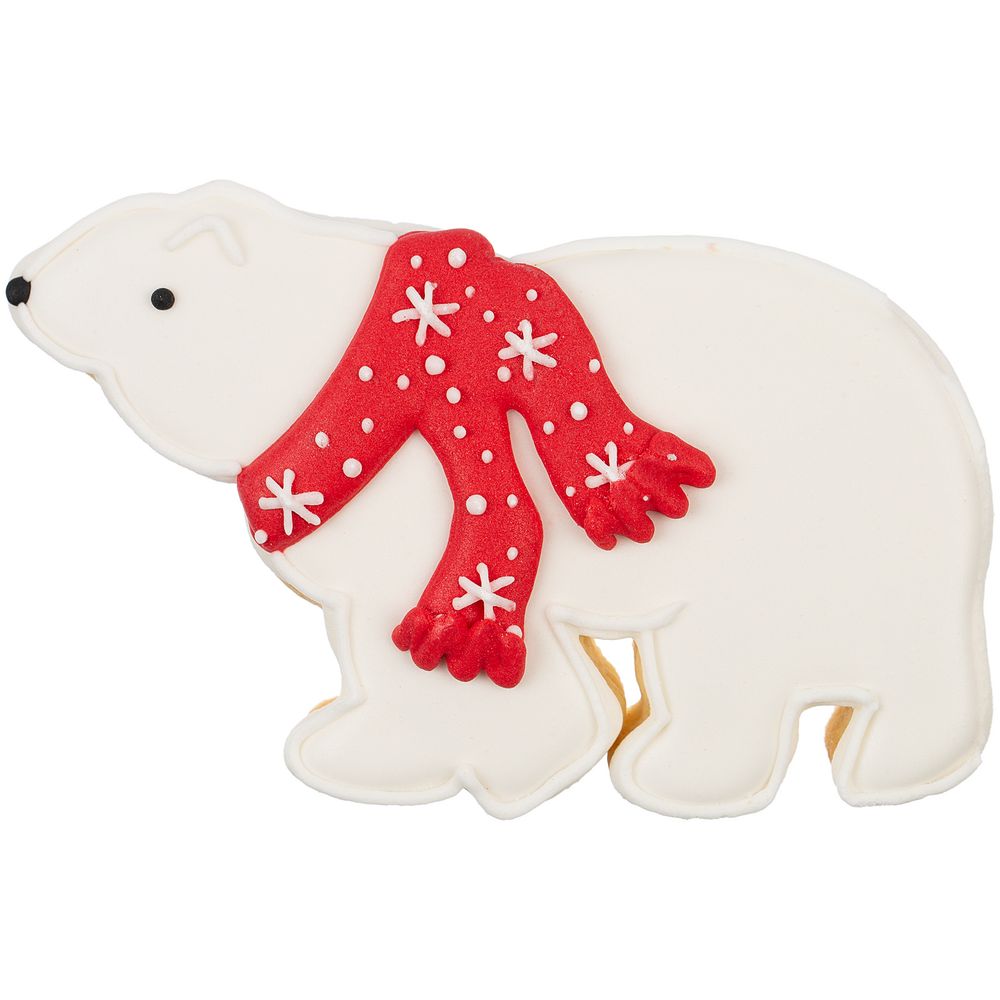 Печенье «Остаемся зимовать», белое с красным — изображение 2