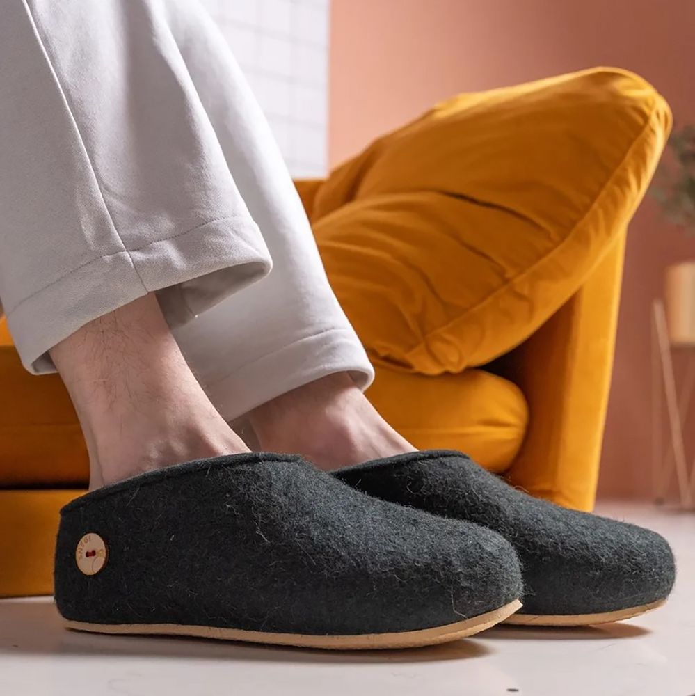 Домашние валенки Cant, черные — изображение 8