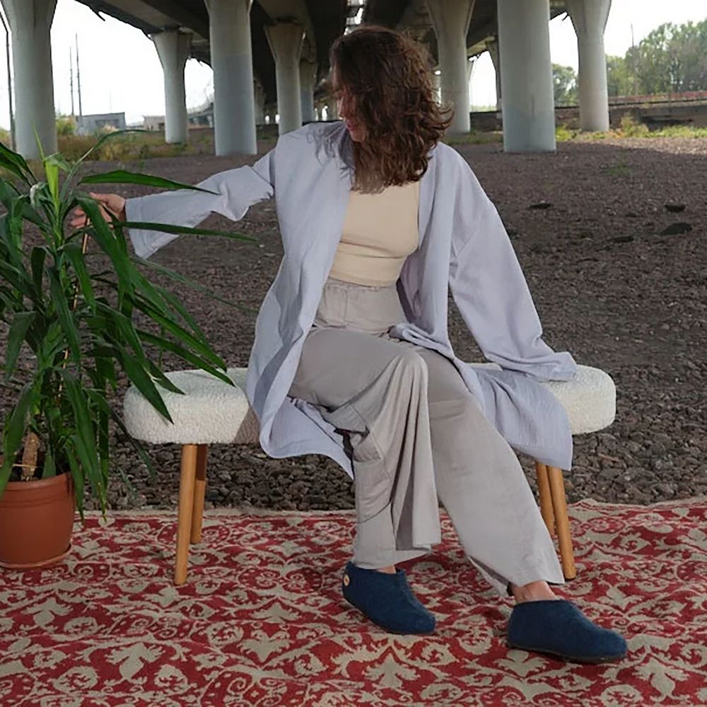 Домашние валенки Cant, темно-синие (индиго) — изображение 9