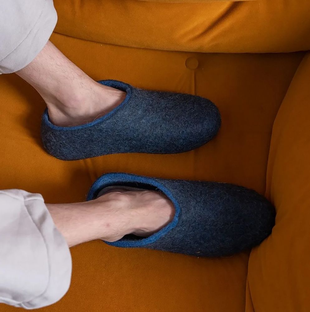 Домашние валенки Cant, темно-синие (индиго) — изображение 7