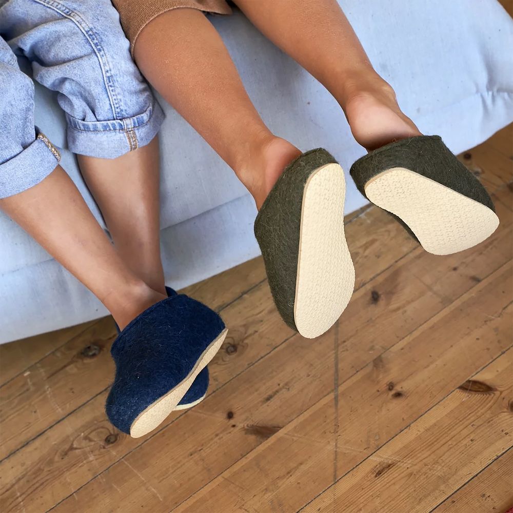 Домашние валенки Step, зеленые (олива) — изображение 9