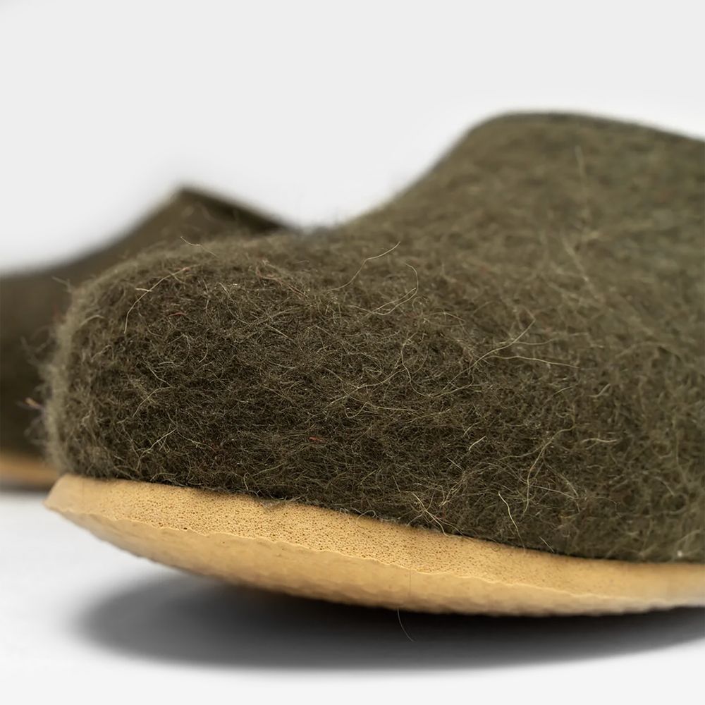 Домашние валенки Step, зеленые (олива) — изображение 3