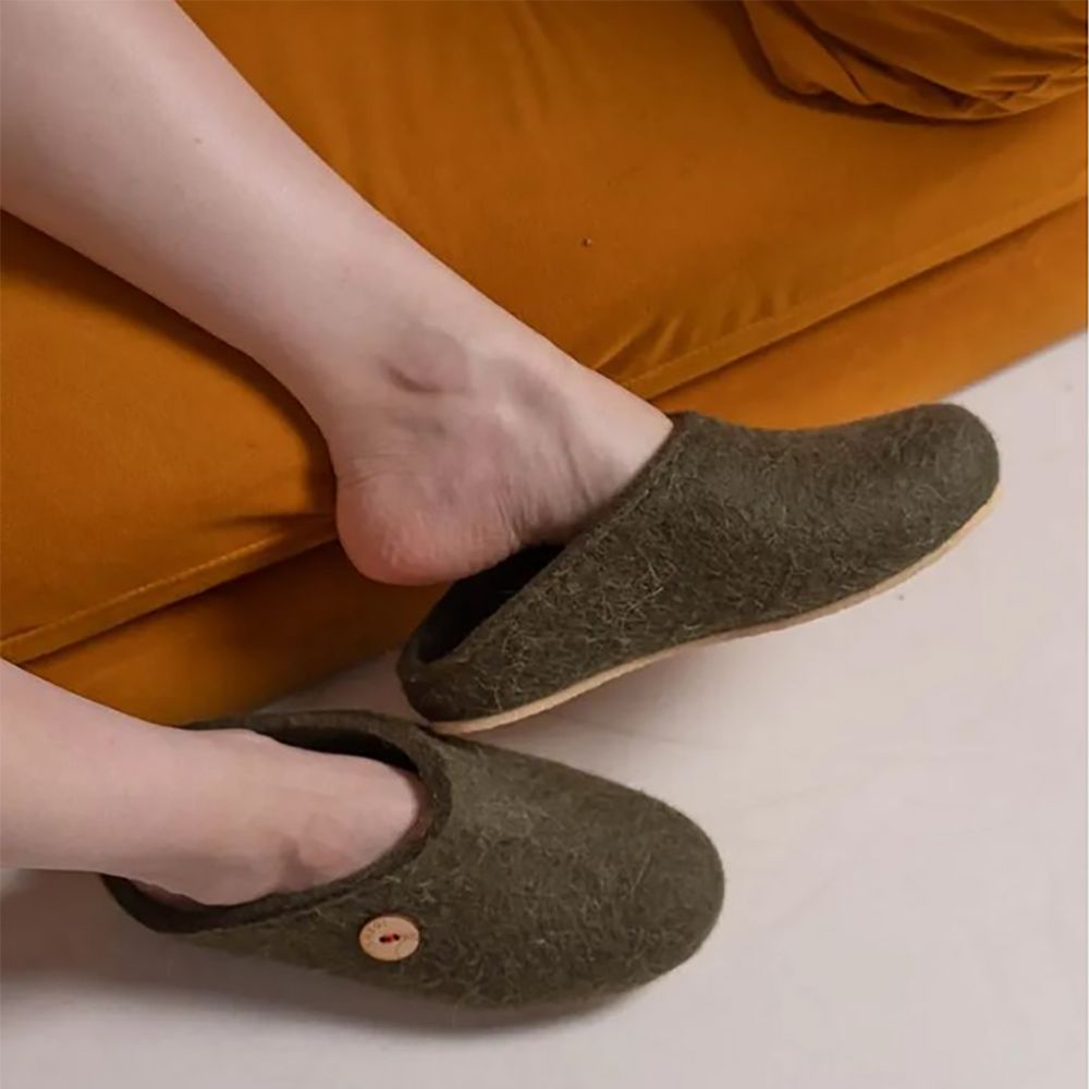 Домашние валенки Step, зеленые (олива) — изображение 8