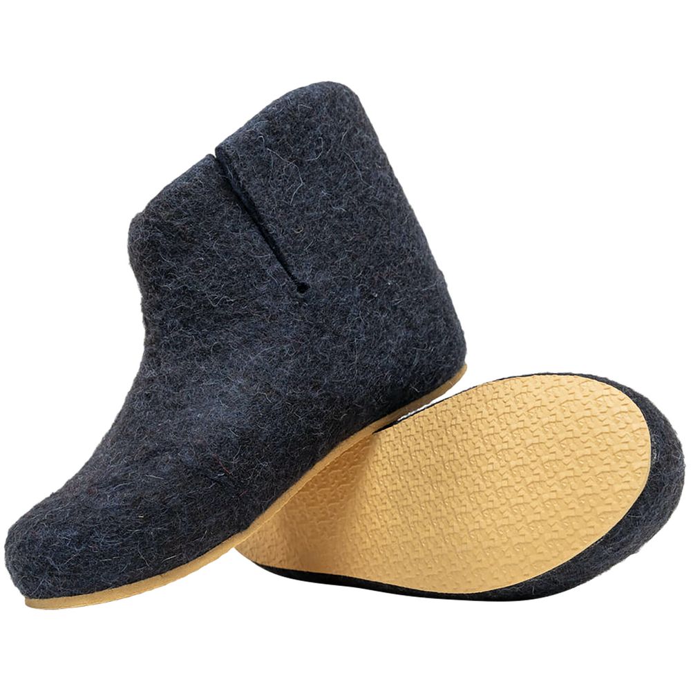 Домашние валенки Wild, темно-синие (клякса) — изображение 6