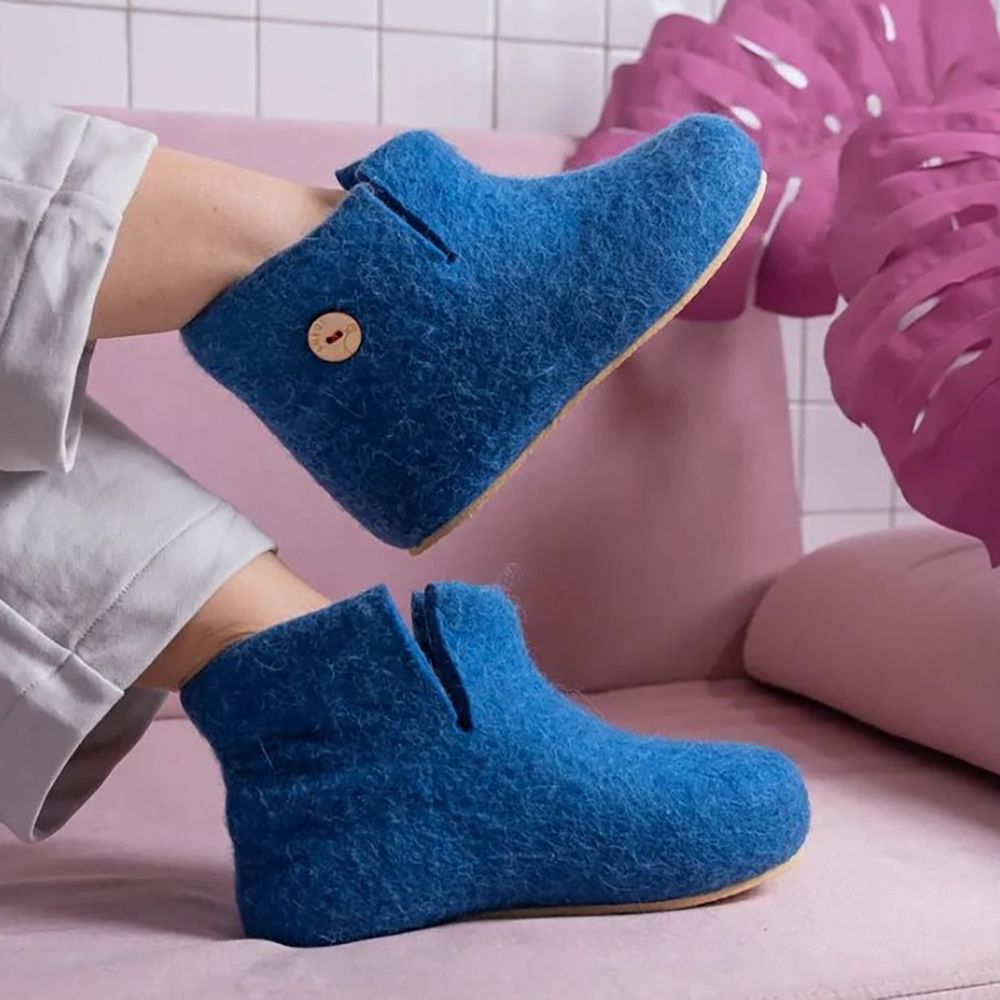 Домашние валенки Wild, синие (василек) — изображение 7