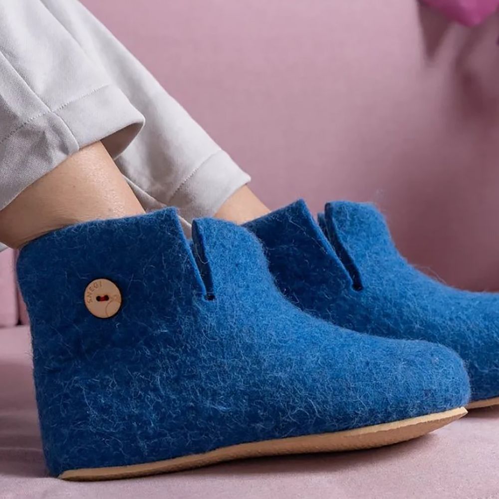 Домашние валенки Wild, синие (василек) — изображение 9