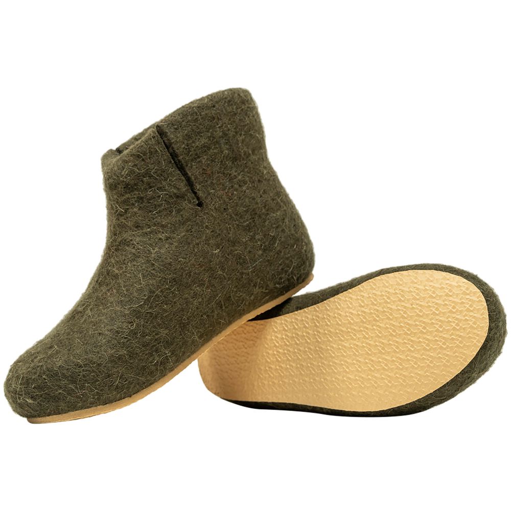 Домашние валенки Wild, зеленые (олива) — изображение 6