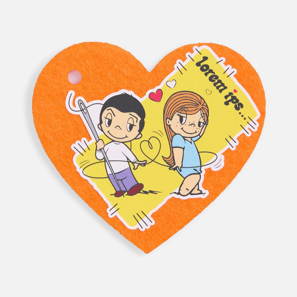 Заготовка из фетра Felt S, оранжевый неон — изображение 3