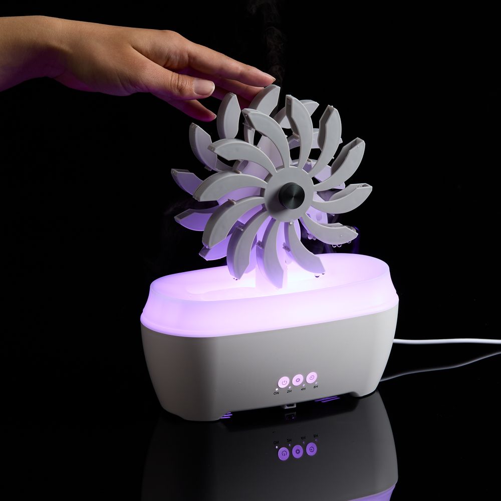 Увлажнитель-ароматизатор Steam Spin, белый с серым — изображение 8