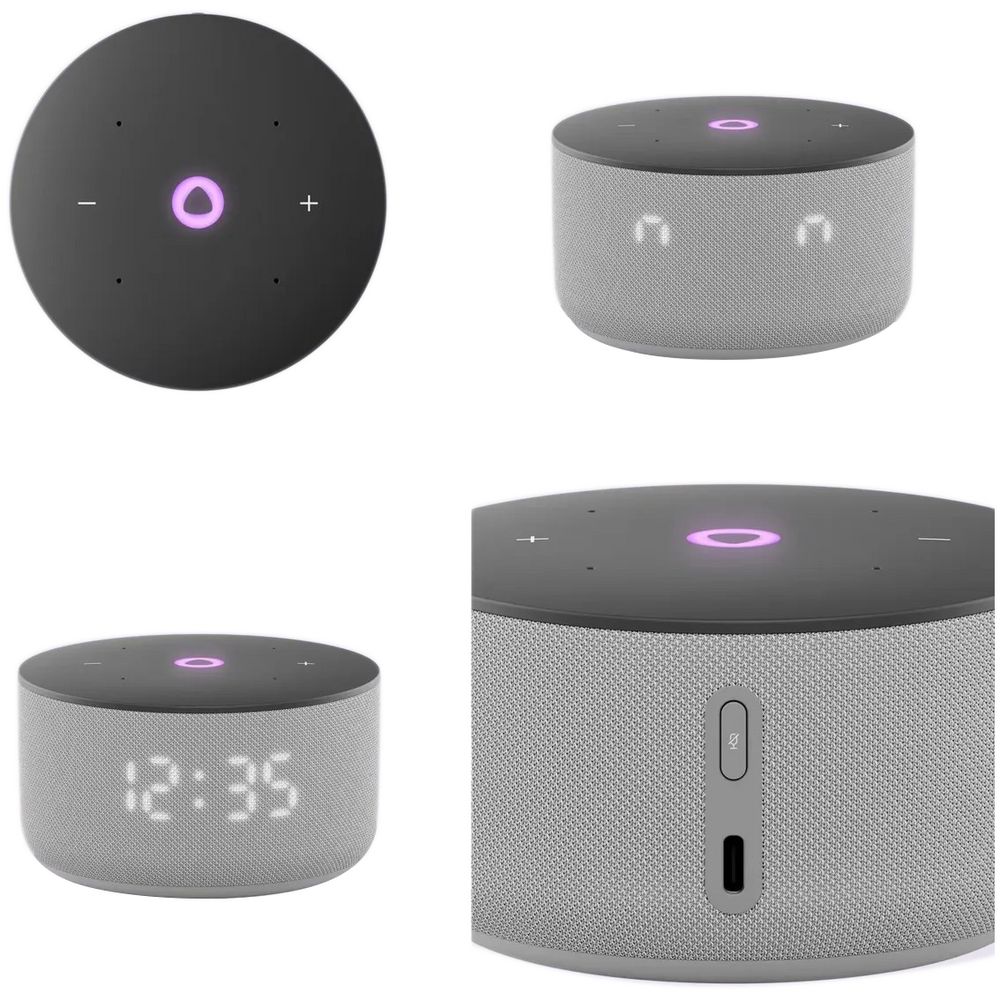 Умная колонка «Яндекс Станция Мини 3», серая — изображение 3