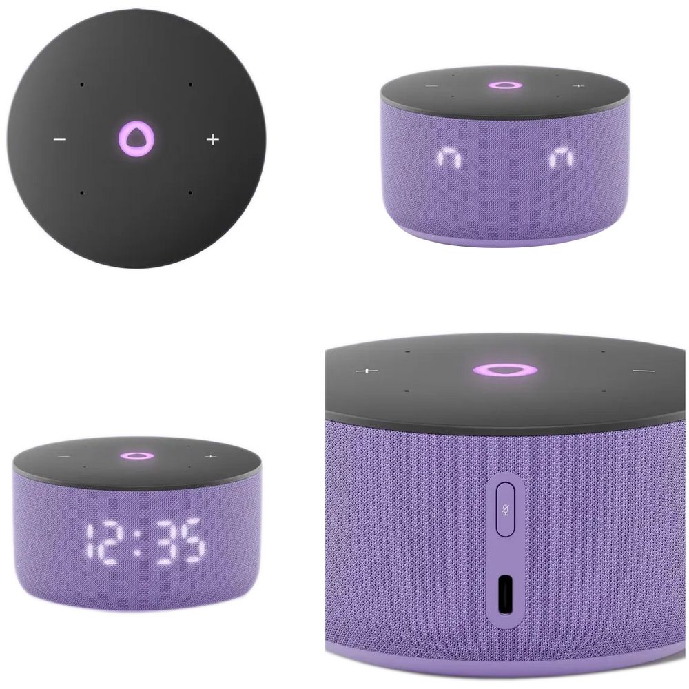 Умная колонка «Яндекс Станция Мини 3», фиолетовая — изображение 3