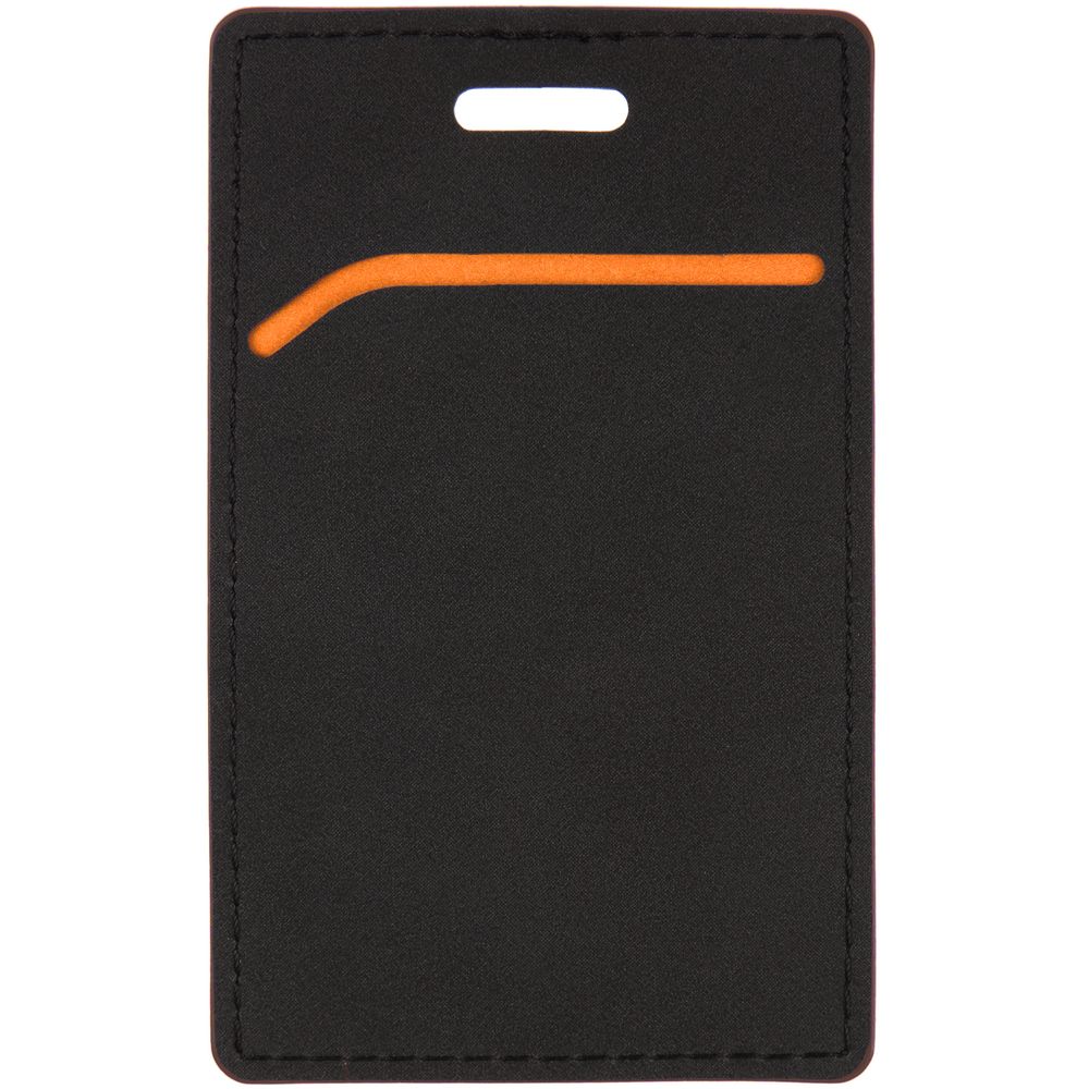 Чехол для пропуска Multimo, черный с оранжевым — изображение 2