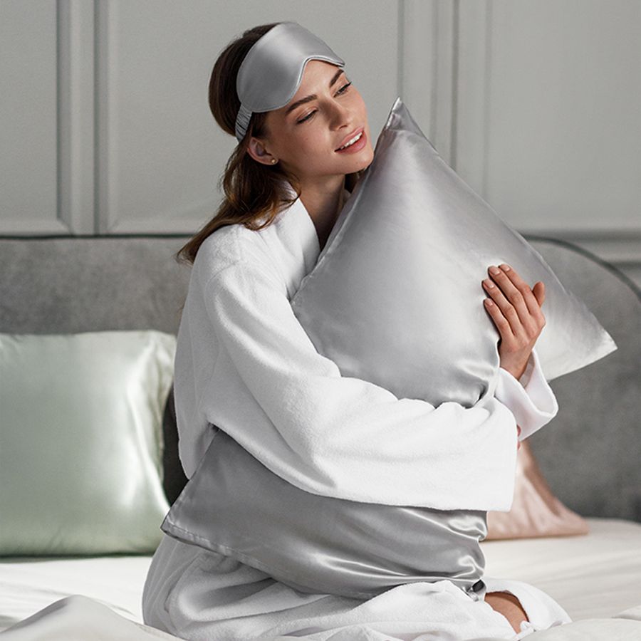 Маска для сна Essential, светло-серая — изображение 5
