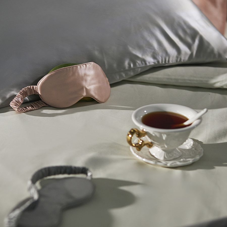 Маска для сна Essential, розовая (пыльная роза) — изображение 4