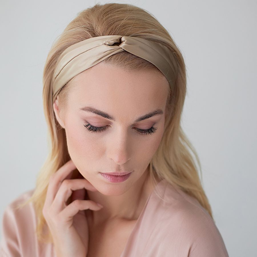 Повязка для волос Essential, бежевая — изображение 3