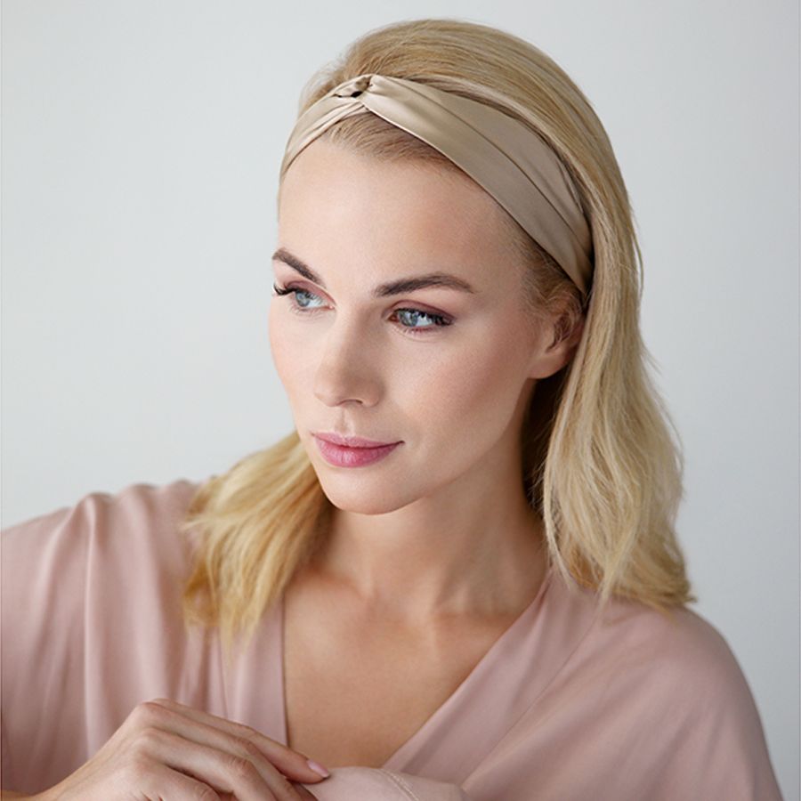 Повязка для волос Essential, бежевая — изображение 4