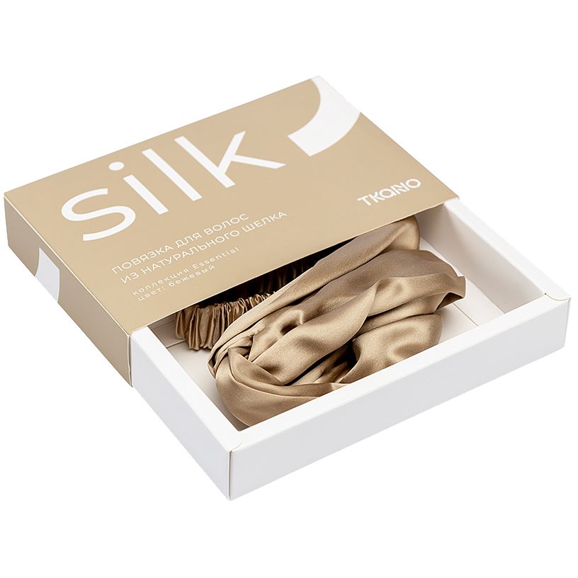 Повязка для волос Essential, бежевая — изображение 7