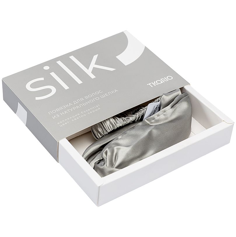 Повязка для волос Essential, светло-серая — изображение 5