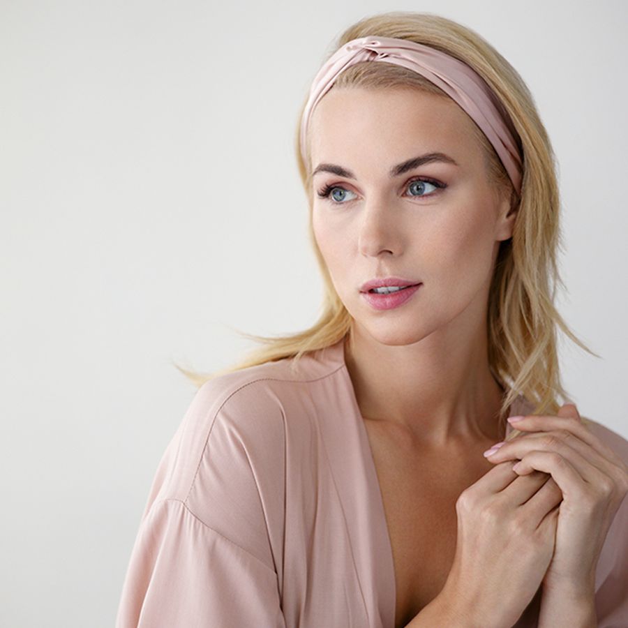 Повязка для волос Essential, розовая (пыльная роза) — изображение 3
