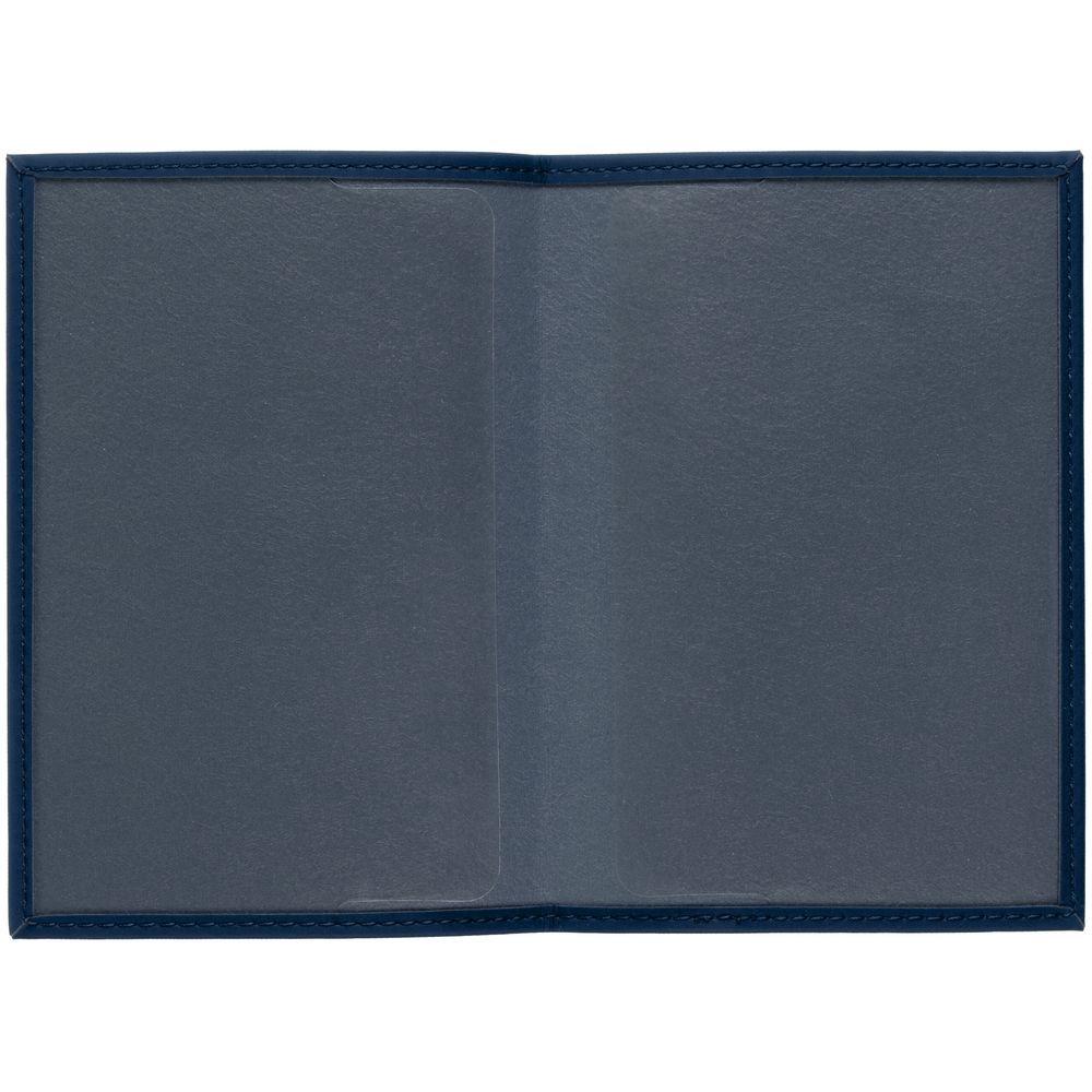 Обложка для паспорта Shall, синяя — изображение 4