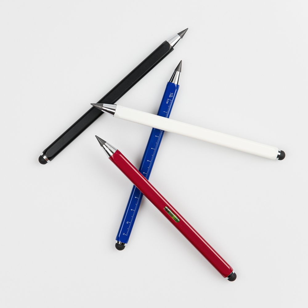 Вечный карандаш Quarta со стилусом и уровнем, черный — изображение 9