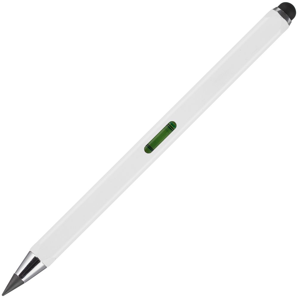 Вечный карандаш Quarta со стилусом и уровнем, белый — изображение 5