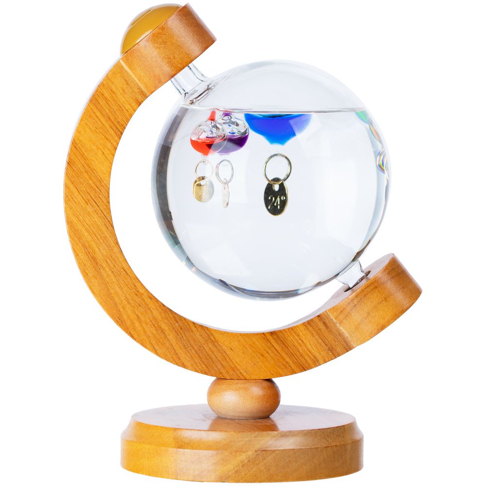 Термометр-шар «Галилео» в деревянном корпусе — изображение 4