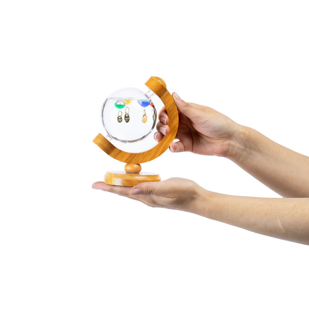 Термометр-шар «Галилео» в деревянном корпусе — изображение 8