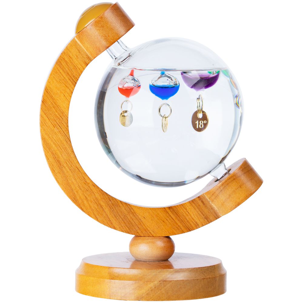 Термометр-шар «Галилео» в деревянном корпусе — изображение 2