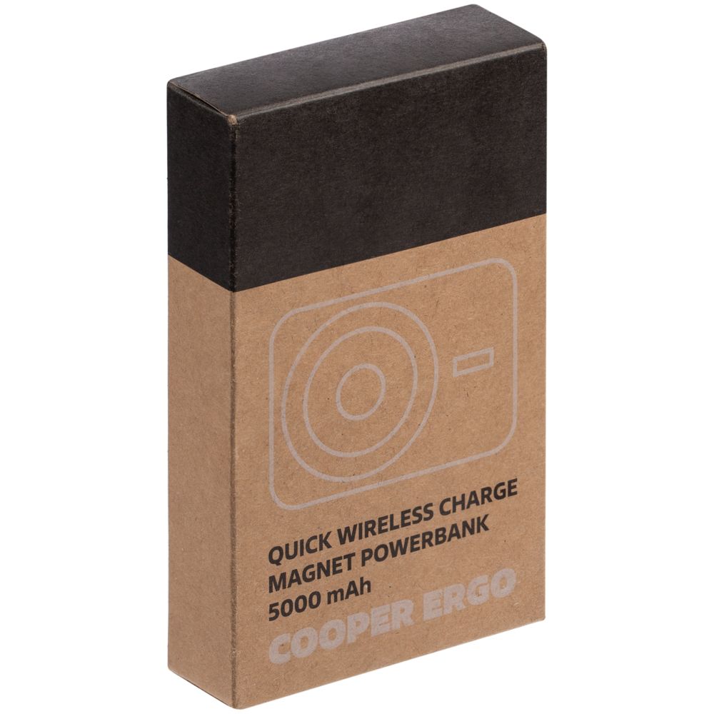Магнитный беспроводной аккумулятор Cooper Ergo 5000 мАч, серебристый — изображение 12