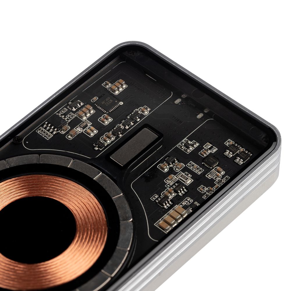 Магнитный беспроводной аккумулятор Cooper Ergo 5000 мАч, серебристый — изображение 5