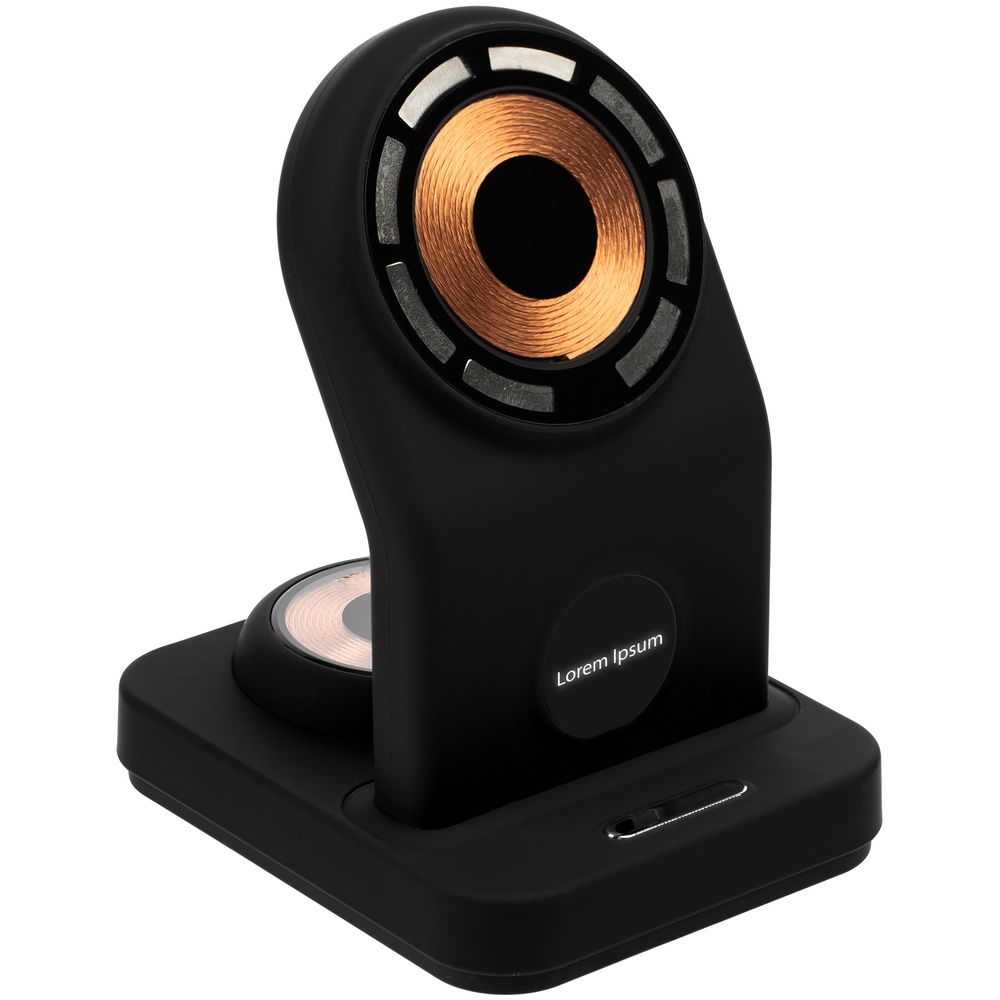 Зарядная станция с подсветкой Cooper Duo, черная — изображение 3