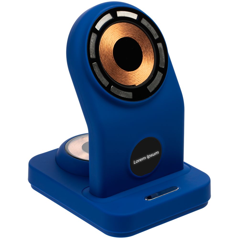 Зарядная станция с подсветкой Cooper Duo, синяя — изображение 3