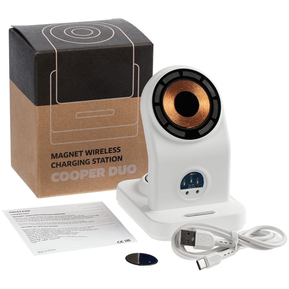 Зарядная станция с подсветкой Cooper Duo, белая — изображение 13