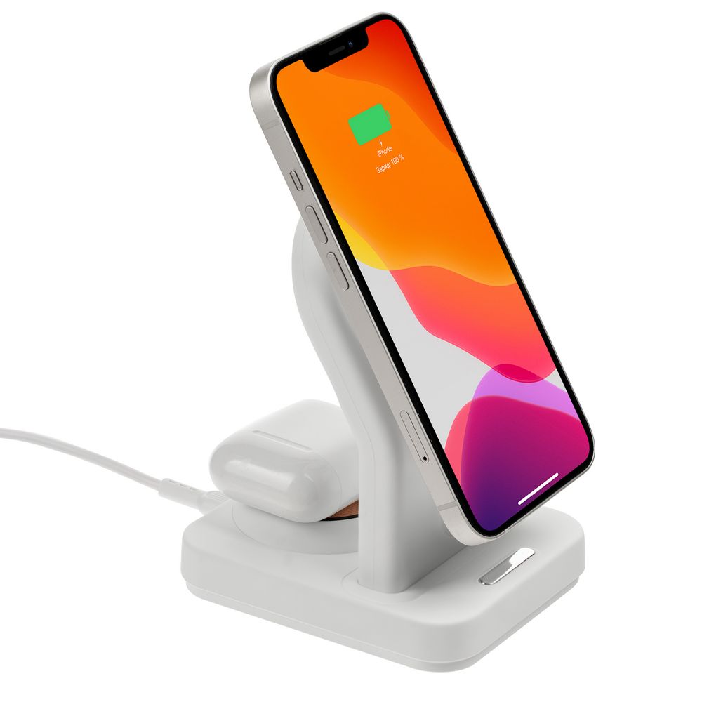 Зарядная станция с подсветкой Cooper Duo, белая — изображение 2