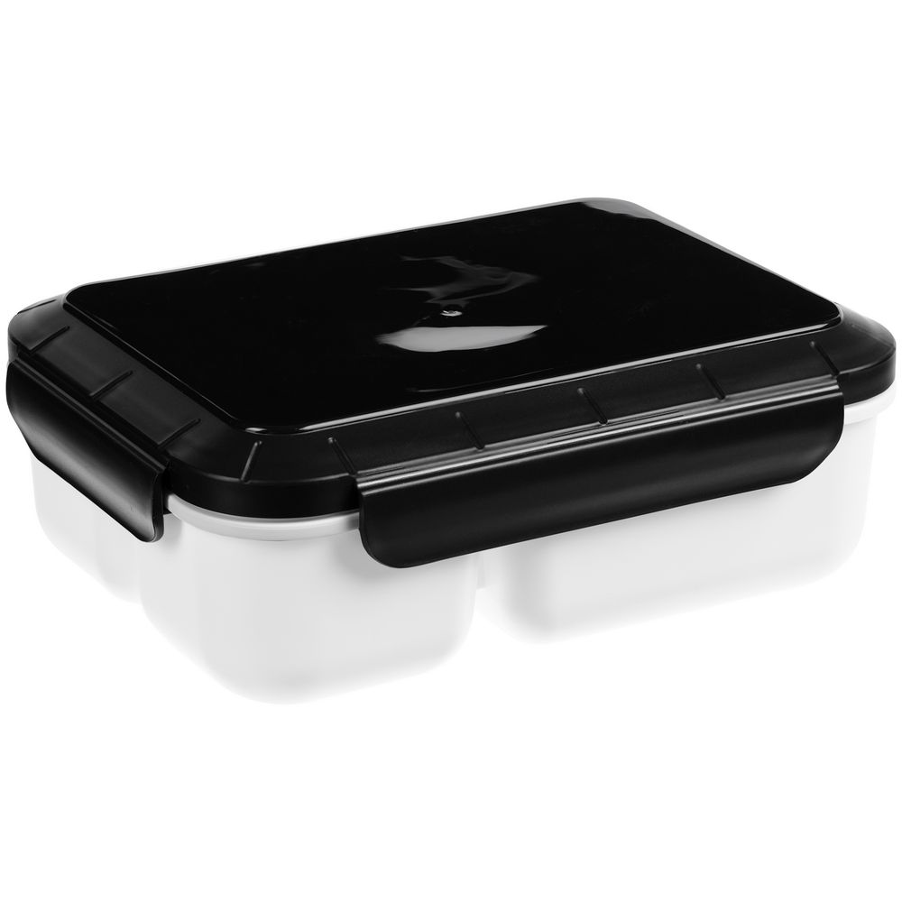 Ланчбокс Cibus с аккумулятором холода, белый с черным — изображение 2