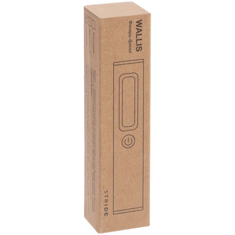 Фонарик-факел аккумуляторный Wallis с магнитом, черный — изображение 11