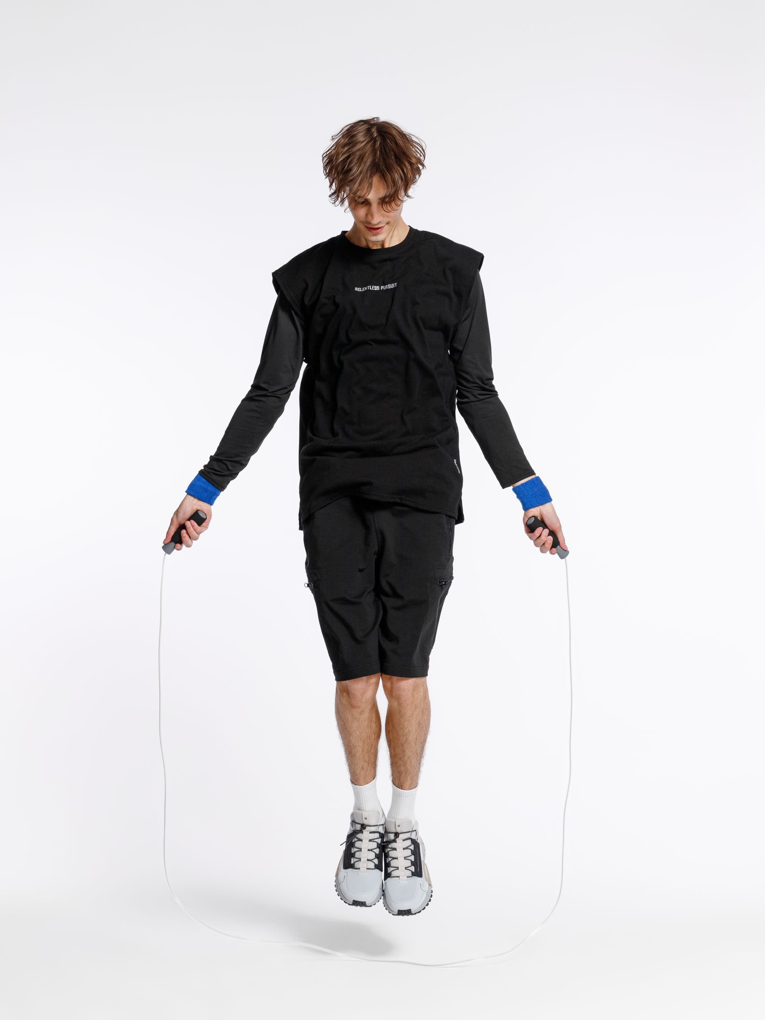 Скакалка скоростная Arriba, черная с серым — изображение 9